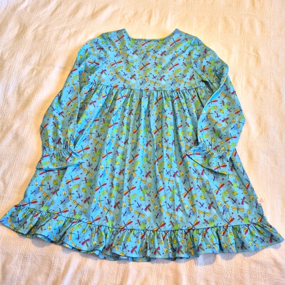 Wellie Wishers from American Girl, girls size 7 dragon fly long sleeve nightgown - Picture 4 of 6